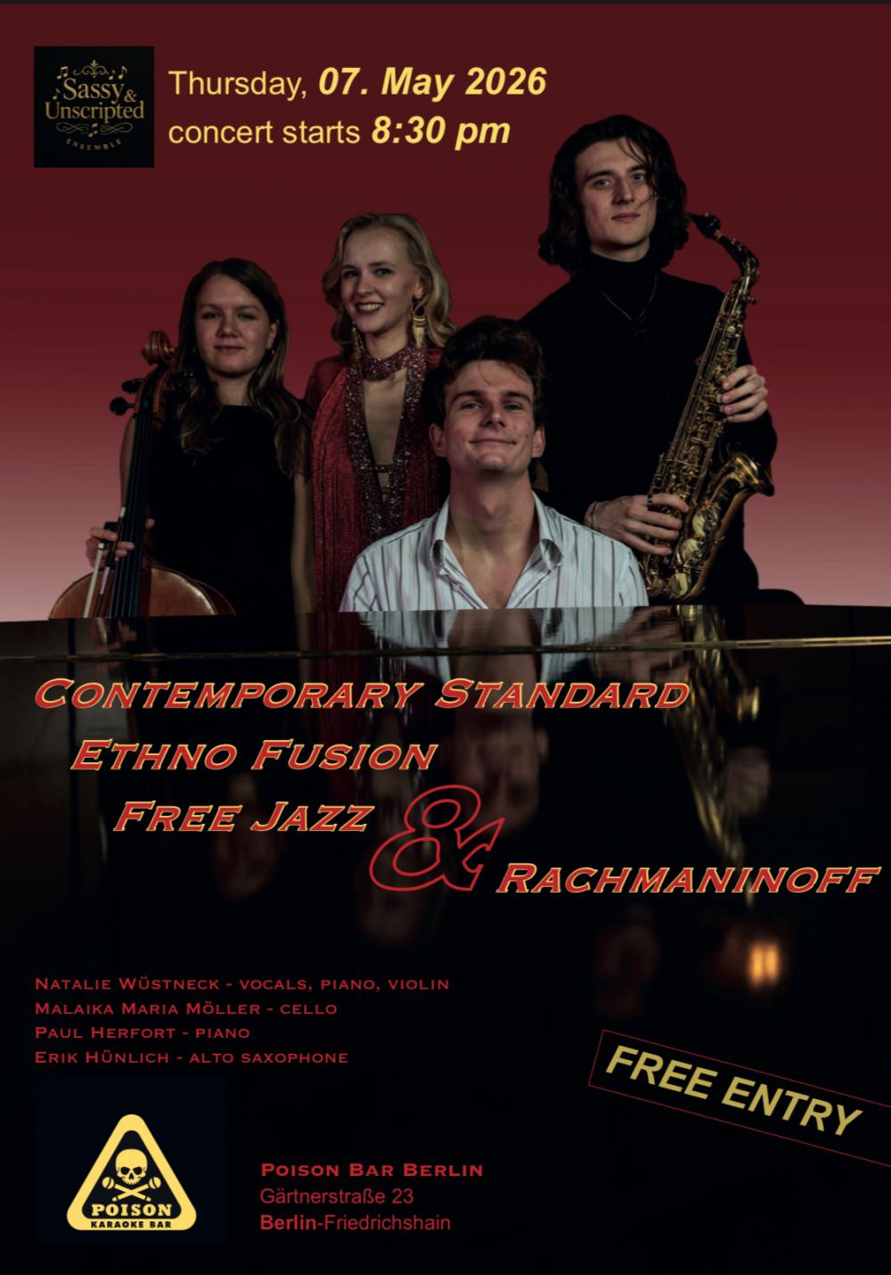 Contemporary Standard Ethnologie Fusion Free Jazz & Rachmaninoff