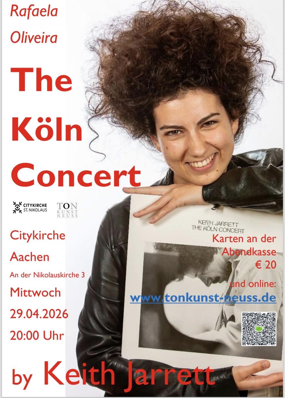 The Köln Concert by Keith Jarrett, played by Rafaela Oliveira